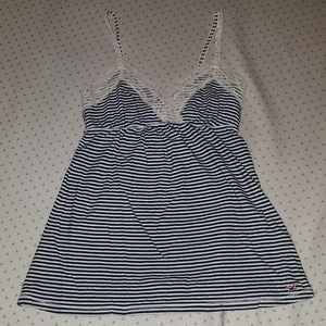 Hollister Spaghetti Trap Striped Top